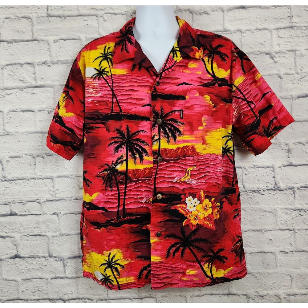 Tropical Red Hawaiian Shirt